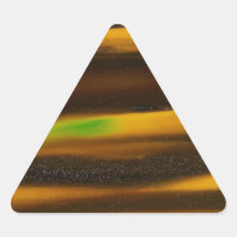 Hord av guld- komet triangle sticker