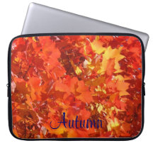 Höst löv för gult för höstlaptop sleeveorange laptop datorfodral