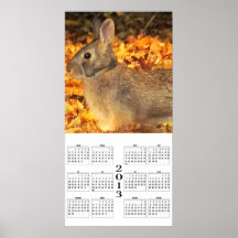 Höstkanin - kalender 2013 affisch