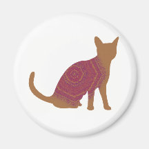 Höstkatt Kylskåpmagneter