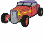 Hot rod broderad skjorta broderade track jacket