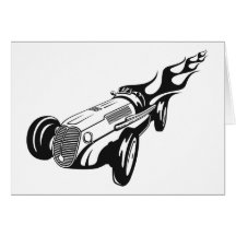 Hot rod hälsningskort