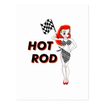 Hot rod vykort