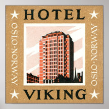 Hotell Viking, Oslo norge Affischer