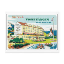Hotell Vossevangen, Voss Norge Vykort