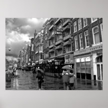 Hotellet ror -- Amsterdam i November BWs Affischer