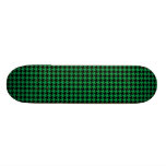 Houndstooth grönt och svart skate decks