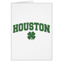 Houston (irländsk Shamrock) Hälsnings Kort