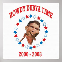 Howdy Dubya Time Posters