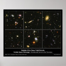 HubbleUltraDeepFieldDetails-2004-07c Affisch