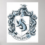 Hufflepuff vapensköldblått affisch