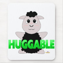 Huggable svart Huggable fårgrönt Mus Mattor