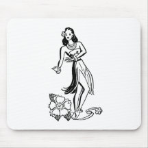 Hula flicka Aloha Mus Matta