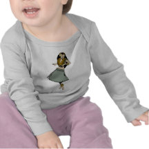 Hula flicka tee shirt