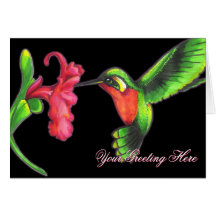 Hummingbirdhälsningkort