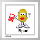 humoristisk parodiaffisch "för ispud"
