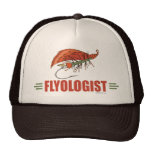 Humoristiskt klipskt band, flygfiske trucker keps