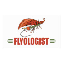 Humoristiskt klipskt band, flygfiske visit kort