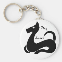 Hund älskare stylized hundkeychain nyckel ring