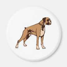 Hund Boxer dog Kühlschrankmagnet