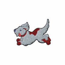 Hund broderad design