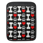 hund för hjärtabentass iPad sleeve