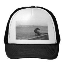 Hund med en beskåda 001 trucker keps