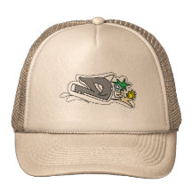 Hund med palmträdet baseball hat