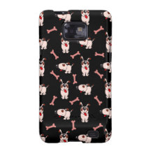 Hund väck gulliga - på svart - Samsung Galaxy S2 Fodral
