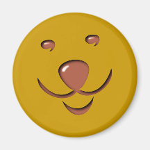 Hundegesicht Hund dog face Magnets