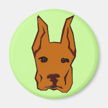 Hundegesicht Hund dog face Magnets