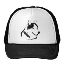 Hunden för Huskylocksleden Caps husky-/varghattgåv Trucker Keps