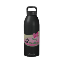 Hundfotgängare (den rosa ovalen) vattenflaska