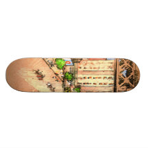 Hundra och tionde gata höjde 1904 skate board deck