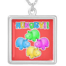 Hungriga flodhästar halsband