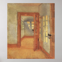 Hus av Anna Ancher Affisch