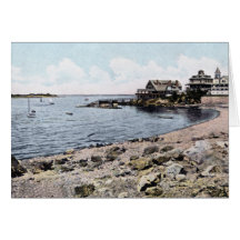 Hus för Marblehead Massachusetts Corinthianklubb Hälsnings Kort
