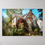 Hus - Westfield, NJ - sommarreträtten Print
