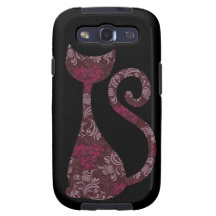Husdjuret för kattdjuret för fodral för kattblomma galaxy SIII cover