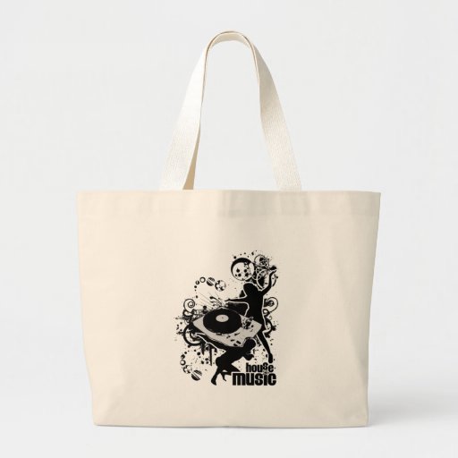 Husmusik hänger lös tote bag