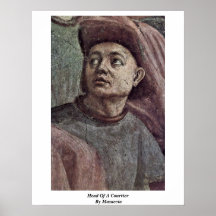 Huvud av en hovman vid Masaccio Posters