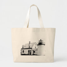 Hyannis fyr tote bag
