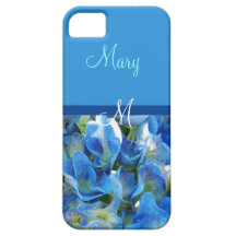 Hydrangean blommafodral för härliga blått iPhone 5 cases