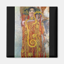 Hygeia av Gustav Klimt Magnet För Kylskåp