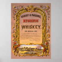 Hygienisk Whiskey: 1860 - Affisch
