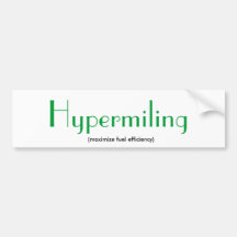 Hypermiling Bildekal