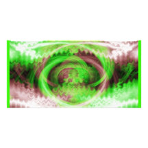 Hypnotisk Fractal Skräddarsydda Fotokort