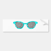 Hypnotize den Cyan kanten för solglasögon den MUSE Bildekal