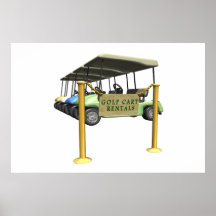 Hyror för Golfvagn Affischer