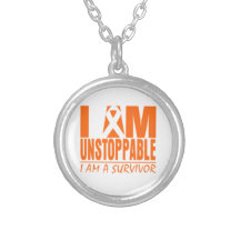 I am Unstoppable - I am a Survivor - Skin Cancer Pendant